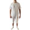 MEDI.TECH ITALY - Pigiama Sanitario Uomo Estivo Anziani Maniche Corte E Pantaloncino, Tutone Cerniera Posteriore, Racchetta Blu Pallina Gialla (IT, Testo, XXL, Regular, Regular)
