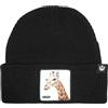 Goorin Bros. Berretto Beanie Cuffia con Risvolto, Animal Farm Hats, Autunno/Inverno (High Black)