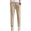 HIMI HIMIFASHION Himifashion Pantaloni casual da donna pantaloni in velluto a coste per autunno inverno elastico in vita pantaloni caldi, Kaki, XXX-Large