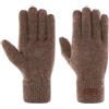 Barts - Guanti Invernali in lana vergine, uomo, taglia L/XL, Colore marrone scuro