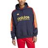 adidas Felpa da Uomo con Cappuccio House of Tiro Nations Pack Blu Taglia S Codice IY4531