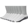 Hanes Uomo Controllo degli odori, Ultimate, Ultra ammortizzanti, FreshIQ, antiodore, con Calzini a Taglio Basso, Colore, Bianco-Confezione da 8 Paia, Unica (Pacco da 8)
