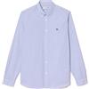 Lacoste Camicia da Uomo, Bianco/Navy, L