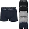 Diadora Pack 6 Paia Slip/Boxer Cotone Elasticizzato Art.34/35 (Pack 6 Boxer Assortito - XXL)