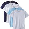 Fruit of The Loom - Premium Tee 5 Pack, T-Shirt da Uomo, Multicolore (White/White/Black/Navy/Ash), S