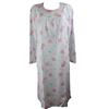 Linclalor Camicia da Notte in Maglina di Puro Cotone Manica Lunga Spalla Raglan Taglie Forti Art.74446bis (54, Lilla-Confetto)