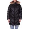 Blauer BLAUER ALTHEA PIUMINO LUNGO A LINEE GEOMETRICHE NERO - x-large