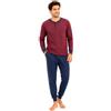 Linclalor Pigiama in Cotone Invernale con Scollo a Serafino - Disponibile in Due Colori Fino alla Taglia 60