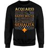 Vulfire Felpa Unisex Segno Zodiacale Acquario (Nero, XXL)
