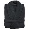 Cieffepi Home Collections OLIVIA Accappatoio unisex sciallato Personalizzabile (L, Nero)