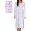 Linclalor Camicia da Notte Donna Serafino Manica Lunga Raglan 73887, Violetta, 50