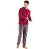 TRAMAS+ Pigiama Invernale da Uomo Coraline - Set con Maniche Lunghe in Pile e Pantaloni Lunghi, Confortevole e Caldo - L, Aros