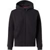 NORTH SAILS Felpa Hoodie Donna in Cotone con Zip e Logo Tono su Tono