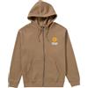 Volcom Felpa da uomo in pile con cappuccio e cerniera, Brute Asfalto Nero, Medium