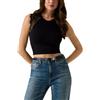 GUESS Donna Top W6GZ01Z0606 Poliammide Nero S