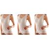 Liabel 3 Canotta Donna Lana e Cotone 5121/5016 Cotone sulla Pelle con Ricami Assortiti (5/L)