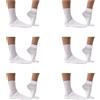 Intocco Calze Sanitarie da Donna in Cotone (6 Paia) Senza Elastico, Non Stringono, Favoriscono la circolazione, Ideali per anziani e diabetici, Made in Italy (IT, Numero, 35, 37, Regular, Regular, Bianco)