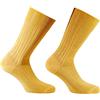 CALZE PRESTIGE (2 PAIA) Calze uomo corte a coste in pregiatissimo cotone 100% filo scozia MODA (RIBES, 39-41, numeric_39)