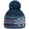 Eisbär Berretto Beanie Ike PON Donna/Uomo - Made in The EU Lana Lavorato a Maglia Invernale con Risvolto, Risvolto Inverno Autunno/Inverno - Taglia Unica Blu