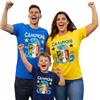 PELUSCIAMO T-Shirt Internazionale Campione d'Italia 2025/2026 - 21 Scudetti Biscione Scudetto Neroazzurro - PS 27431-INT-08