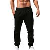 Generico Pantaloni Lino Uomo Coulisse Pantalaccio Eleganti Larghi Pantalone Lino Uomo Leggeri Casual Tinta Unita Pantaloni
