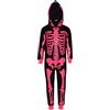 A2Z 4 Kids Ragazze Ragazzi Scheletro Stampa Pigiama Tutina - Skeleton Onesie Black N.Pink 9-10