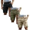 Generico Bermuda Uomo Cargo Pantaloncini con Tasche Laterali Shorts Pantaloni Corti Slim Fit Multi-Tasche in Cotone Tasconati Pantaloncini da Lavoro Uomo Pantaloni Corti Sportivi Estivi (Pacco da 3)