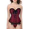 Generico Corsetto Stringivita Corsetto Donna Blu Donna Arancione Nero Pizzo Costume Halloween Sexy Rosa Marrone Top Bustino Rosso E Bianco Corpetto Sexydonna Brown Corset Bustier Xxl Corsetti Neri Elegante