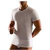 CAGI 3 Maglia Intimo Corpo Uomo Filo di Scozia Mezze Maniche Girocollo Bianco Art.1314 (7)