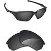 Alphax - Lenti di ricambio polarizzate per Oakley Flak Beta, varie opzioni, (Stealth Black Polarized), Taglia unica