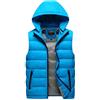 FRAUIT Gilet Uomo Cotone Taglie Forti Trapuntato Senza Maniche Giubbotto Ragazzo Invernale Antivento Smanicato Uomini con Cappucci Oversize Giacca Softshell Trekking Giacche Invernali Piumino