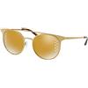 Michael Kors Ray-Ban Donna 11684Z Occhiali da sole, Oro (Shiny Pale Gold/Tone), 52