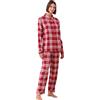 Noidinotte; more than pyjamas Noidinotte - Pigiama Donna Flanella Articolo Scozzese - XL Rosso