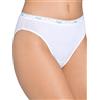 Sloggi Slip da donna 100 Tai 3PK tinta unita (confezione da 3), bianco, 48