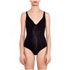 LORMAR Body fitness sport taglio seno spalla larga (6°(extralarge) 52, Nero)