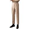 Oanviso Pantaloni da Abito da Uomo Retro Tailored Trousers Classica Eleganti Pantaloni da Lavoro Stile-Britannico Chino Pantaloni Completo Taglio Dritto E Nero M B Beige L