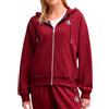 Calvin Klein Jeans Felpa con zip rossa da donna Monologo French, rosso, S