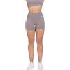FGM04 Donna - Shorts Basic Sportivi da Donna, XS-S/M-L, Blu/Grigio/Nero/Rosa, Vita Alta 11cm, 100% Made in Italy, Senza Cuciture, Regular Fit (IT, Testo, XS, S, Regular, Regular, Grigio Satellite)