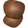 Saucer Lenti di ricambio premium per occhiali da sole Oakley Garage Rock OO9175, Marrone Ambra Polarizzato, Taglia unica