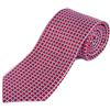 SansPlomb Cravatta in seta di prima qualità, stampata con disegno concatenato - 100% Made in Italy (rosso)