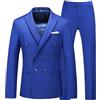 MJGkhiy Vestito Uomo Elegante Completo Slim Fit Blazer E Pantaloni Abiti da Cerimonia Formale Uniforme Abito da Sposa Bottoni Abiti da Lavoro Smoking 2 Pezzi Wedding Dinner Tuxedo Festa Suit