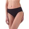 Generic Bellissima Slip Donna in Microfibra Elasticizzata Art. 014 Senza Cuciture - Offerta Confezione da 6 Slip - Disponibile nei Colori Bianco, Nero e Naturale (L, Nero)