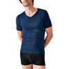 Damart - Maglietta da uomo, a maniche corte - Thermolactyl Sensitive Alto Termica - Grado di Calore 2, Blu marino, L
