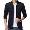 oneforus Giacca da uomo slim fit con collo alla coreana, cappotto casual in cotone
