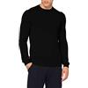 Celio SEMERIROND Maglione Felpato, Nero, L Uomo