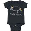 Death Metal Kids Unisex Body nero 86/92 100% cotone