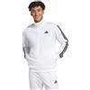 adidas Top da uomo in tricot con 3 strisce, Nero/Rosa Lucido, M
