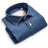 DANILO BUGLIONE Camicia Jeans Casual Camicie da Uomo Custom Fit, Camicia in Denim, Camicie Uomo Artigianale - Sartoria Napoletana (J03, 42)