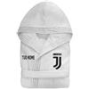 BrolloGroup Accappatoio Uomo con Cappuccio J*u*v*e*n*t*u*s Calcio bagno Piscina Mare Personalizzabile con Nome Ricamato PS 09653-B