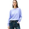 Tommy Jeans Donna Pullover Essential Crew in Cotone, Viola (Vintage Iris), XL